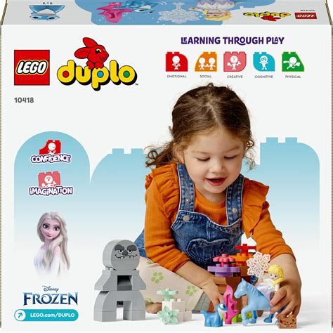 Buy LEGO DUPLO Disney Elsa & Bruni in The Enchanted Forest Building Kit ...