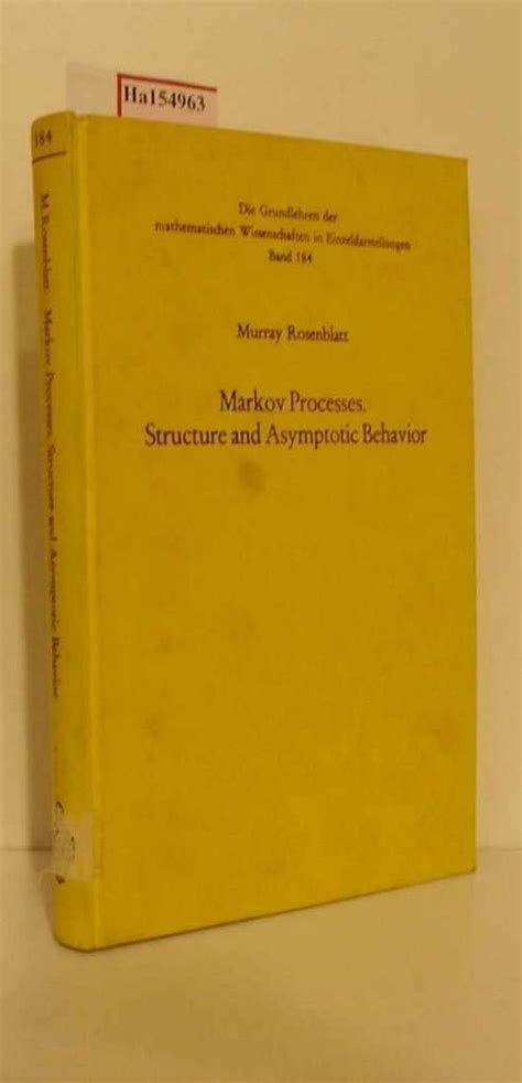 Buy Markov Processes: Structure and Asymptotic Behavior Book Online at ...