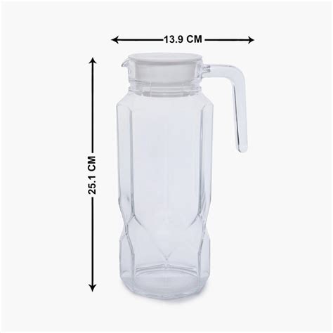 Buy Luminarc Octime Transparent Glass Diamond Jug - 1300ml from ...