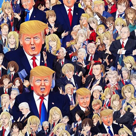 donald trump anime portrait | Stable Diffusion | OpenArt