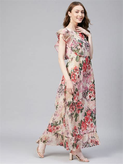Women's Floral Chiffon Maxi Dress – Stylestone