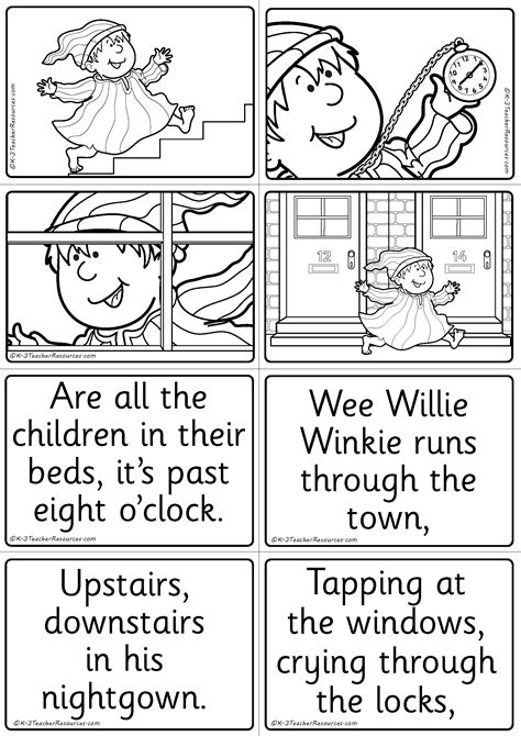 Wee Willy Winky Coloring Pages
