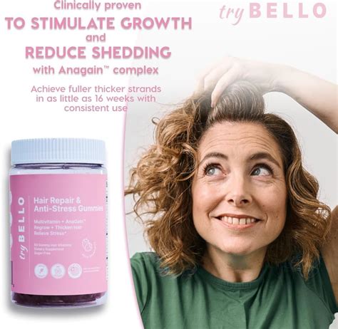 Trybello Anti-Stress & Hair Growth Gummies for Women | India | Ubuy