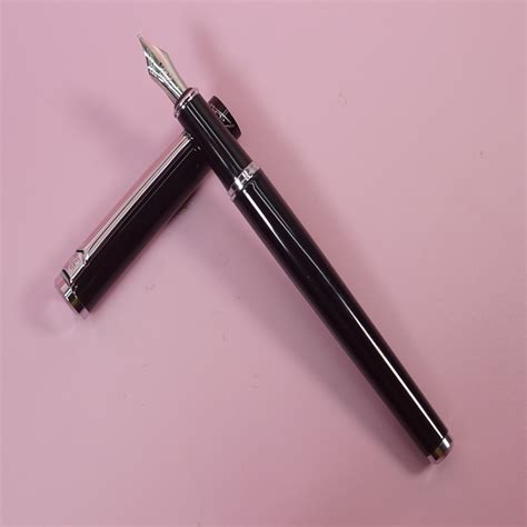 Pimio 609 Glossy Block Color Body and Cap with silver Clip with Black ...