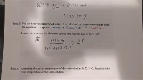 How do I Solve for Delta T in this equation? : r/chemhelp