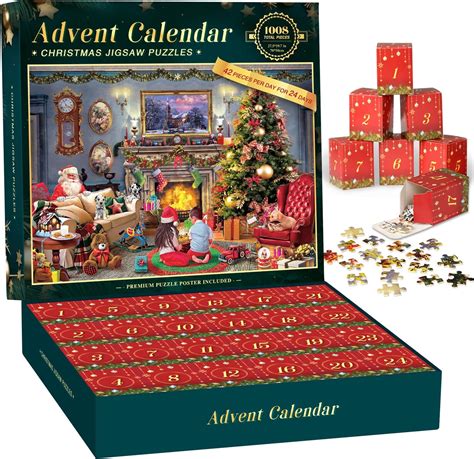 Advent Calendar 2024 Jigsaw Puzzle - 1008 Pieces | 24 Days Countdown ...