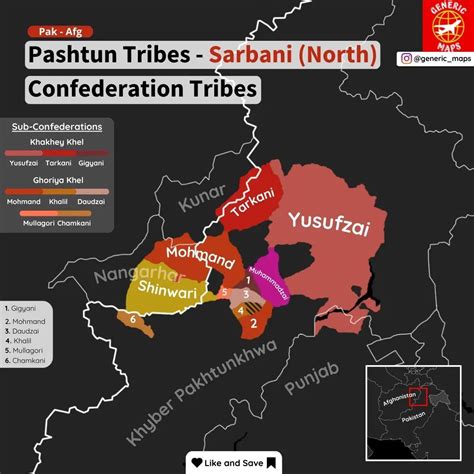 Pashtun Tribes Series - Sarbani (North)... - Maps on the Web