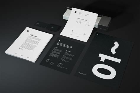 5 Free Granite Premium Stationery Bundle Mockup PSD Files - Good Mockups