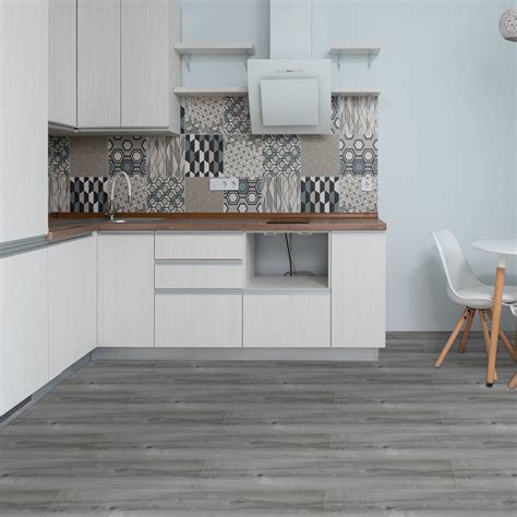 UMIGGEE Gray Peel and Stick Flooring 35" x 6" 20 Pieces/Pack Vinyl Wood ...