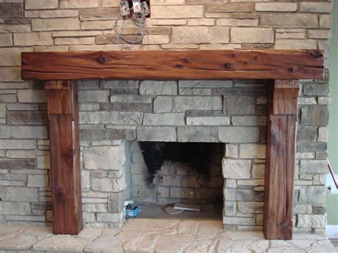 Rustic Wood Fireplace Mantels