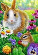Image result for Rabbit Paintings On Canvas