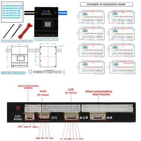 1A 8S-20S 150A Li-ion LiFePo4 Smart BMS Active | Ubuy India