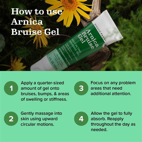 Miracle Plus Natural Arnica Bruise Body Gel - Extra Strength Vitamin K ...