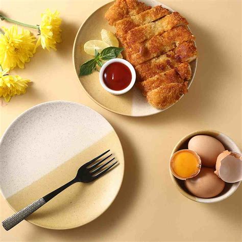 Teramo Yellow Quarter Plate set of 2 – Wonderchef India