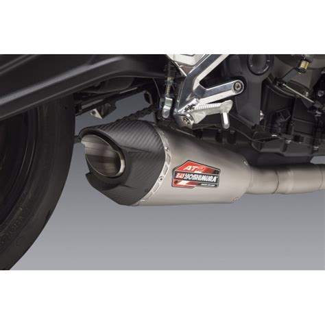 Yoshimura AT2 Stainless Full Exhaust With Stainless Muffler For Triumph ...