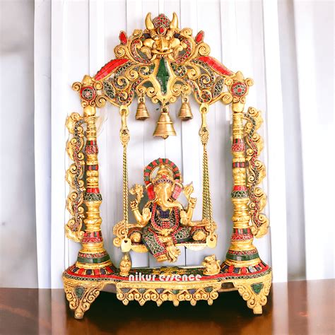 Brass Swing of Ganesha | Ganesha jhula -nikur essence – Nikur Essence