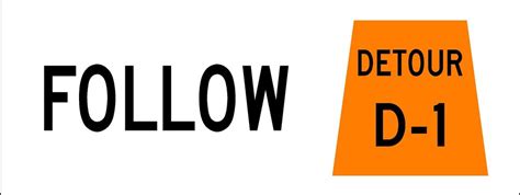 Buy TC-10T Detour Designation Tab Sign | Traffic Control Signs