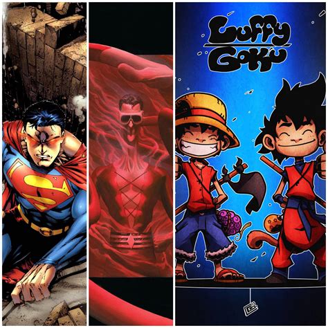 Superman and Plastic Man (DC Comics) vs Goku and Monkey D Luffy ...