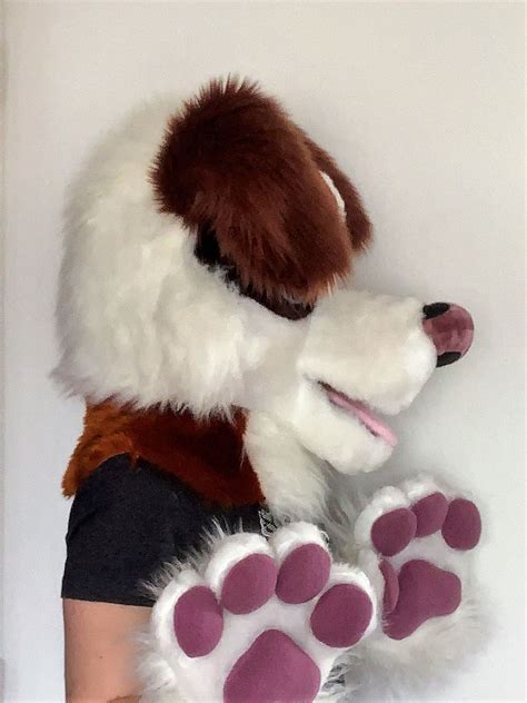 Ginger street dog head and hand paws for sale - Oneandonlycostumes ...