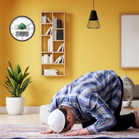 AlFajr Azan Wall Clock Ana-Digital Athan Prayer India | Ubuy