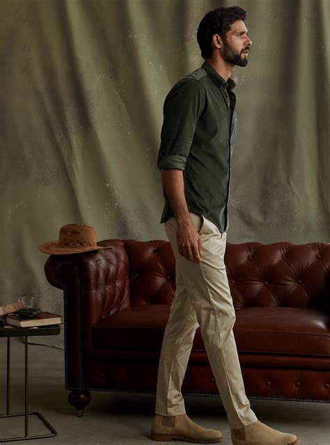Andamen Ranthambore Seaweed Corduroy Shirt