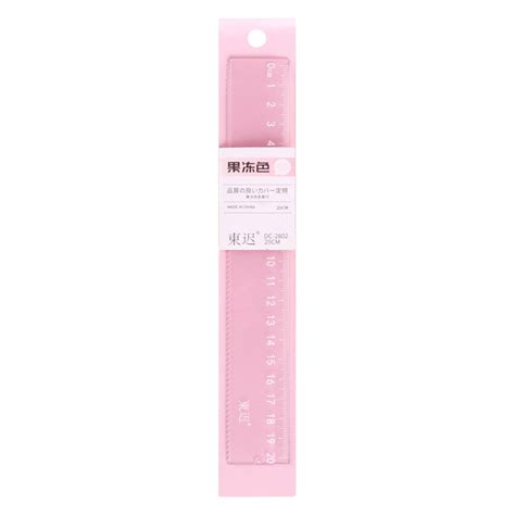 GUIGUI 1 Pack Jelly-colored acrylic ruler 8 inch, Ruler with ...