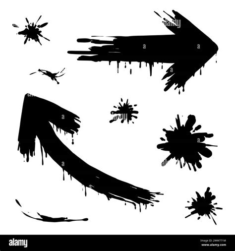 Black Blood Splatter Vector