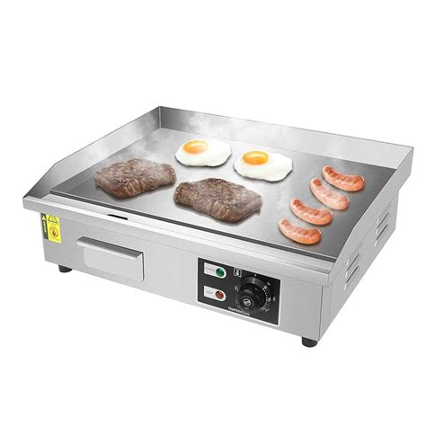 Plancha Eléctrica Para Cocinar 22" Commercial Electric Griddle - 1600W ...