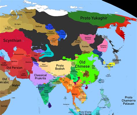 Asia Language Map 的图像结果