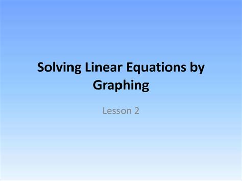 Image result for Solving Linear Equations Graphically