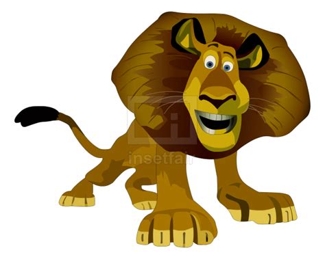 Madagascar Alex the lion 2D cartoon
