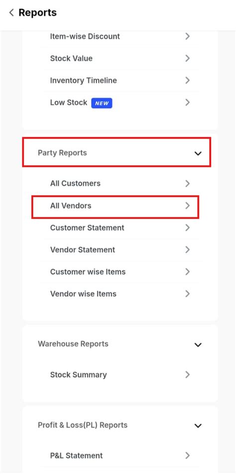 How to download all vendors reports in mobile? - General - Swipe