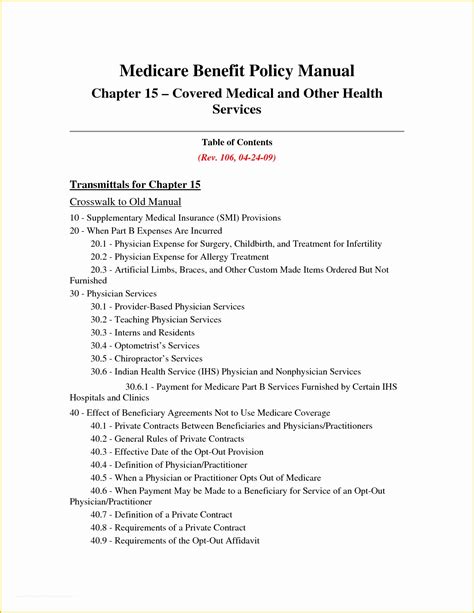 Medical Office Policies And Procedures Manual Template