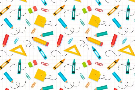 School Stationery Background 的图像结果
