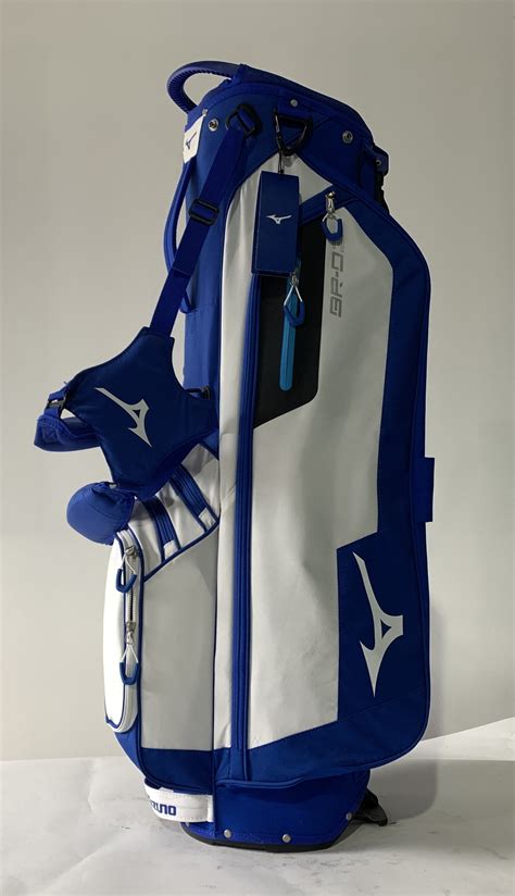 Mizuno BR-D3 Stand Bag Blue White 4-Way Divide Dual Strap Golf Bag NEW | SidelineSwap