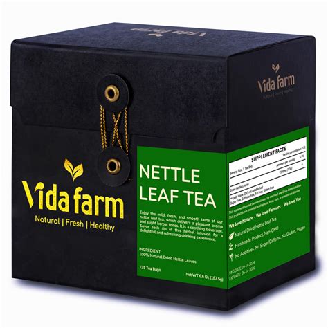 Amazon.com : VIDA FARM 125 Nettle Tea Bags, 100% Natural Nettle Leaf ...
