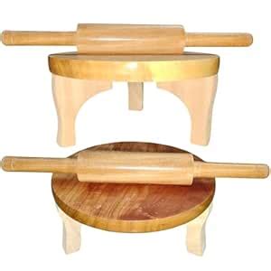 Buy HAYA LUXE | 1 Wooden Chakla Belan Set for Kitchen | 10 Inch ...