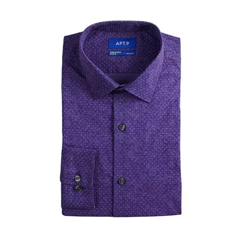 Men's Apt. 9® Premier Flex Slim-Fit Spread-Collar Dress Shirt