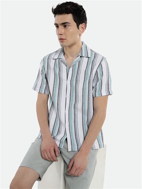 Buy Dennis Lingo Mens's Blue Stripes Casual Shirt Online – DENNIS LINGO