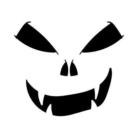 Scary Pumpkin Stencils Printable - Printable Templates