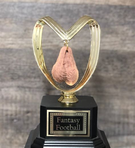 HAIRY Balls Fantasy Football Loser Trophy Perpetual You Suck Last Plac ...