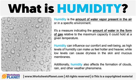 Image result for Humidity Example