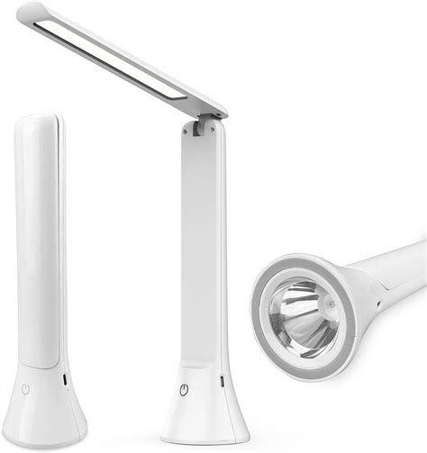 Danlinlee Rechargeable Desk Lamp with Flashlight Function, Battery ...
