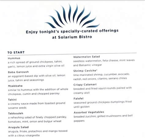 Royal Caribbean Harmony of the Seas Menus · Prof. Cruise, Ship Tour ...