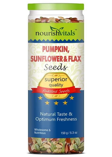 Get Roasted Pumpkin, Sunflower & Flax Seeds (Superior Quality) - 150g ...