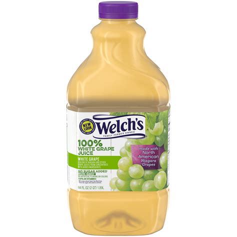 Welch's White Grape Juice, 100%, 64 fl oz (2 qt) 1.89 lt - Food ...