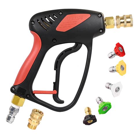 Amazon.com: TOOLCY Short Pressure Washer Gun with Swivel, 4000 PSI ...