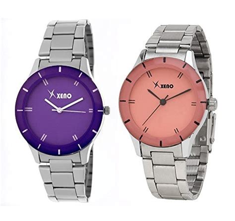 Xeno ZDCP000226 Purple Baby Orange Women's Analog Watch Combo : Amazon ...