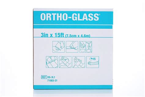 Buy BSN Medical Ortho-Glass Fiberglass Padded Splint Roll, 3'' x 15 ft ...