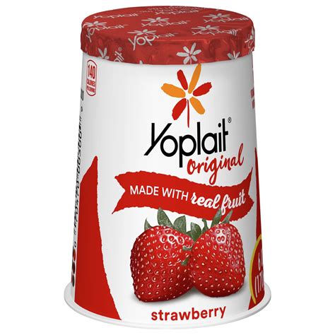 Yoplait Original Strawberry Low Fat Yogurt, 6 oz Yogurt Cup 6 oz | Shipt